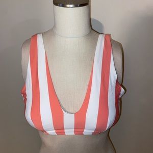 Brand New Striped Bikini Top